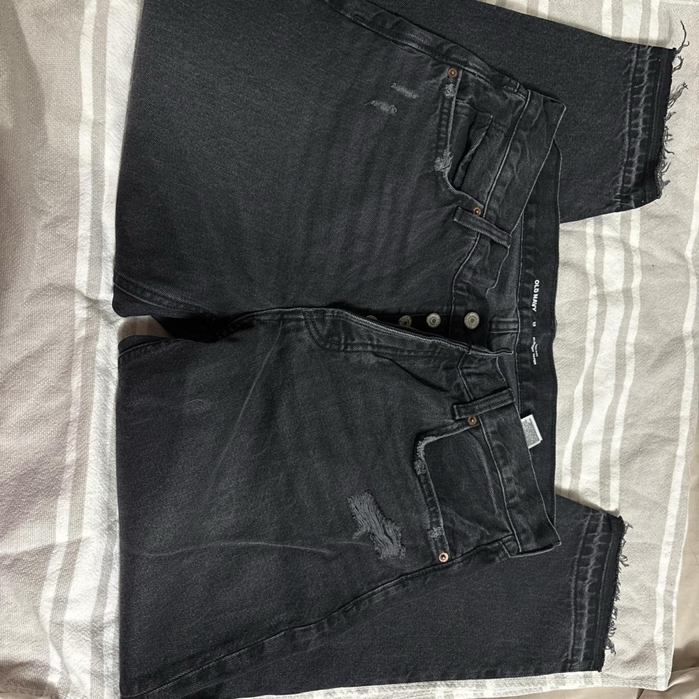 Old Navy Black Slouchy Taper Jeans
